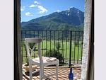 Balkon mit herrlicher Aussicht auf die Bergkulisse - Viola - Top-Hundeurlaub
