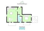 Grundriss - Ferienwohnung am See - Top-Hundeurlaub