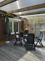 Terrasse - Ferienhaus Krabbe - Top-Hundeurlaub