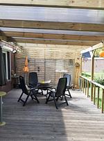 Terrasse - Ferienhaus Krabbe - Top-Hundeurlaub