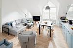 Wohnzimmer - Quartier M12 - Top-Hundeurlaub