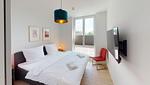 Schlafzimmer - Wohnung 07 "Strandatelier" - Top-Hundeurlaub