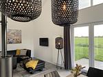 Wohnzimmer - Kuh Blick Ferienhaus Sehestedt - Top-Hundeurlaub