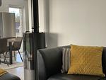 Kamin-/Ofen - Kuh Blick Ferienhaus Sehestedt - Top-Hundeurlaub