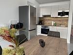 Küche / Küchenzeile - Kuh Blick Ferienhaus Sehestedt - Top-Hundeurlaub