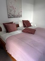 Schlafzimmer - Kuh Blick Ferienhaus Sehestedt - Top-Hundeurlaub