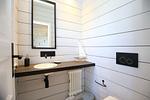 Gäste-WC mit Waschbecken - Ferienwohnung Luv - Top-Hundeurlaub