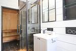 Sauna im Badezimmer - Ferienwohnung Luv - Top-Hundeurlaub