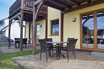 Terrasse - FeWo1:Terrasse,Sauna,Schwimmbad - Top-Hundeurlaub