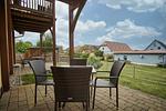 Terrasse - FeWo2:Terrasse,Sauna,Schwimmbad - Top-Hundeurlaub