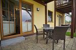 Terrasse - FeWo2:Terrasse,Sauna,Schwimmbad - Top-Hundeurlaub