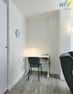 Arbeitsplatz im Wohnzimmer - Ferienwohnung 12a - Top-Hundeurlaub