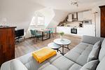Wohnzimmer - Ferienwohnung Meersalz - Top-Hundeurlaub