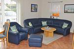 Wohnzimmer - Ferienhaus Villa Hildalbert - Top-Hundeurlaub