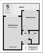 Appartement 14, "Meeresbrise" incl. Strandkorb am Strand - Top-Hundeurlaub