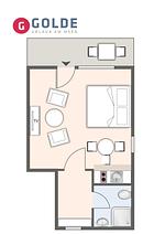 Grundriss - Beach Lodge Appartement 5 - Top-Hundeurlaub
