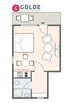 Grundriss - Beach Lodge Appartement 6 - Top-Hundeurlaub