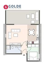 Grundriss - Appartement SPO Bude 2 - Top-Hundeurlaub