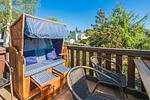 Balkon - Ferienwohnung Inselzeit auf 2 Etagen mit Strandkorb und Balkon - Top-Hundeurlaub