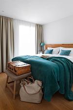 Schlafzimmer - Künstlerkate Eisvogel - Top-Hundeurlaub