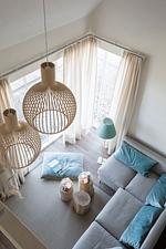 Wohnzimmer - Künstlerkate Windstille - Top-Hundeurlaub