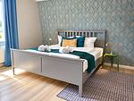 Schlafzimmer - FeWo 6 - Top-Hundeurlaub