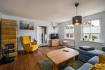 Ferienhaus Sommerfrische Wohnzimmer - Ferienhaus Sommerfrische am Müritzsee - Top-Hundeurlaub