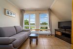 FeWo Müritzblick Wohnzimmer - Ferienwohnung Müritzblick mit Wasserblick - Top-Hundeurlaub