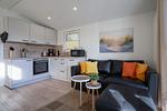 Wohnzimmer - Haus "Morgensonne", überdachte Veranda (109) - Top-Hundeurlaub