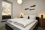Schlafzimmer - FeWo2: Terrasse,Garten,Meerblick - Top-Hundeurlaub