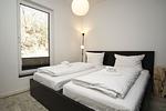 Schlafzimmer - FeWo2: Terrasse,Garten,Meerblick - Top-Hundeurlaub