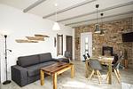 Wohnzimmer - FeWo3: Terrasse,Garten,Meerblick - Top-Hundeurlaub