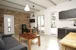 Wohnzimmer - FeWo3: Terrasse,Garten,Meerblick - Top-Hundeurlaub