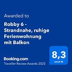 Robby 6 - hundefreundliche, strandnahe Ferienwohnung mit Balkon - Top-Hundeurlaub