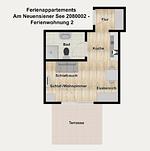 Grundriss - Ferienwohnung 2 - Top-Hundeurlaub