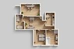 Grundriss - Villa Marina App. 02 nur 450 m zum Strand - Hunde sind Willkommen - Top-Hundeurlaub
