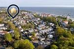 Vogelperspektive - Villa Marina App. 02 nur 450 m zum Strand - Hunde sind Willkommen - Top-Hundeurlaub