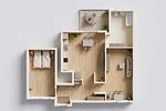 Grundriss - Villa Marina App. 03 nur 450 m zum Strand - Hunde sind Willkommen - Top-Hundeurlaub