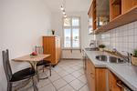 Küche / Küchenzeile - Villa Marina App. 01 nur 450 m zum Strand mit Badewanne und Dusche - Top-Hundeurlaub