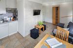 Küche / Küchenzeile - Haus Bielefeld Ferienwohnung 19 - Top-Hundeurlaub