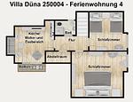 Grundriss - Ferienwohnung 4 - Top-Hundeurlaub