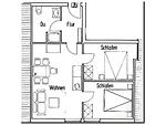Grundriss - Haus Bielefeld Ferienwohnung 35 - Top-Hundeurlaub