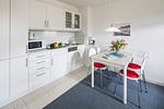 Küche / Küchenzeile - Haus Bielefeld Ferienwohnung 29 - Top-Hundeurlaub