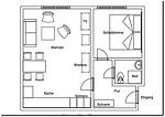 Grundriss - Haus Bielefeld Ferienwohnung 29 - Top-Hundeurlaub