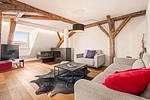Wohnbereich - Ferienwohnung Insel-Loft - Top-Hundeurlaub