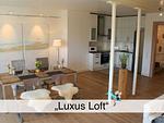 Essbereich bei Küche - Ferienwohnung Luxus Loft - Top-Hundeurlaub