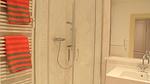 Dusche im Badezimmer - Ferienwohnung Belle Etage - Top-Hundeurlaub