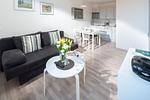 Wohnzimmer - Haus Bielefeld Ferienwohnung 13 - Top-Hundeurlaub