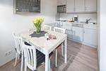 Küche / Küchenzeile - Haus Bielefeld Ferienwohnung 13 - Top-Hundeurlaub