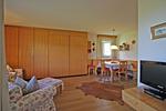 Wohnzimmer - Residenza Lagrev - 1 ½ Zimmerwohnung Nr. 121 - Typ 15A - 1.Etage - N/W - Top-Hundeurlaub